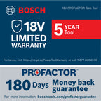 Bosch GSH18V-5L PROFACTOR 18V SDS-max Demolition Hammer Solo Tool In Carrying Case