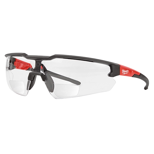 Milwaukee Safety Glasses - +1.00 Magnified Clear Anti-Scratch Lenses (Polybag) | 48-73-2201
