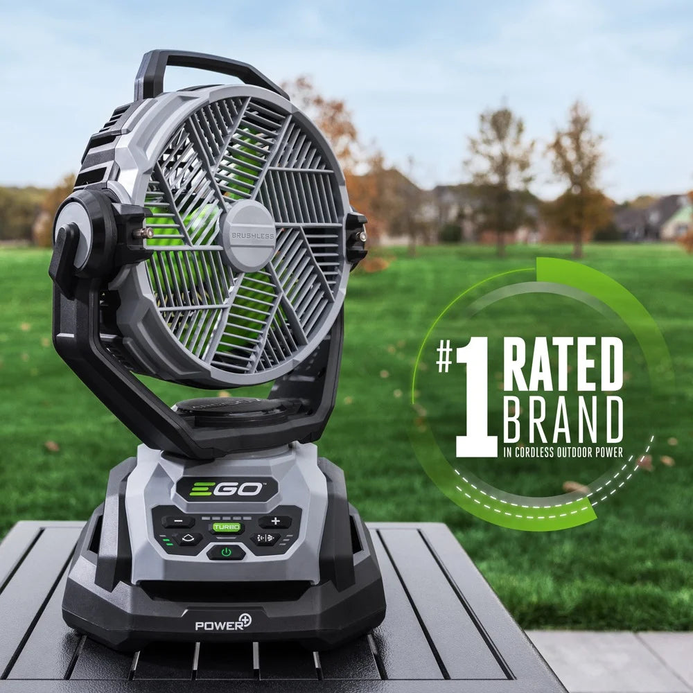 POWER+ 10" Oscillating Misting Fan