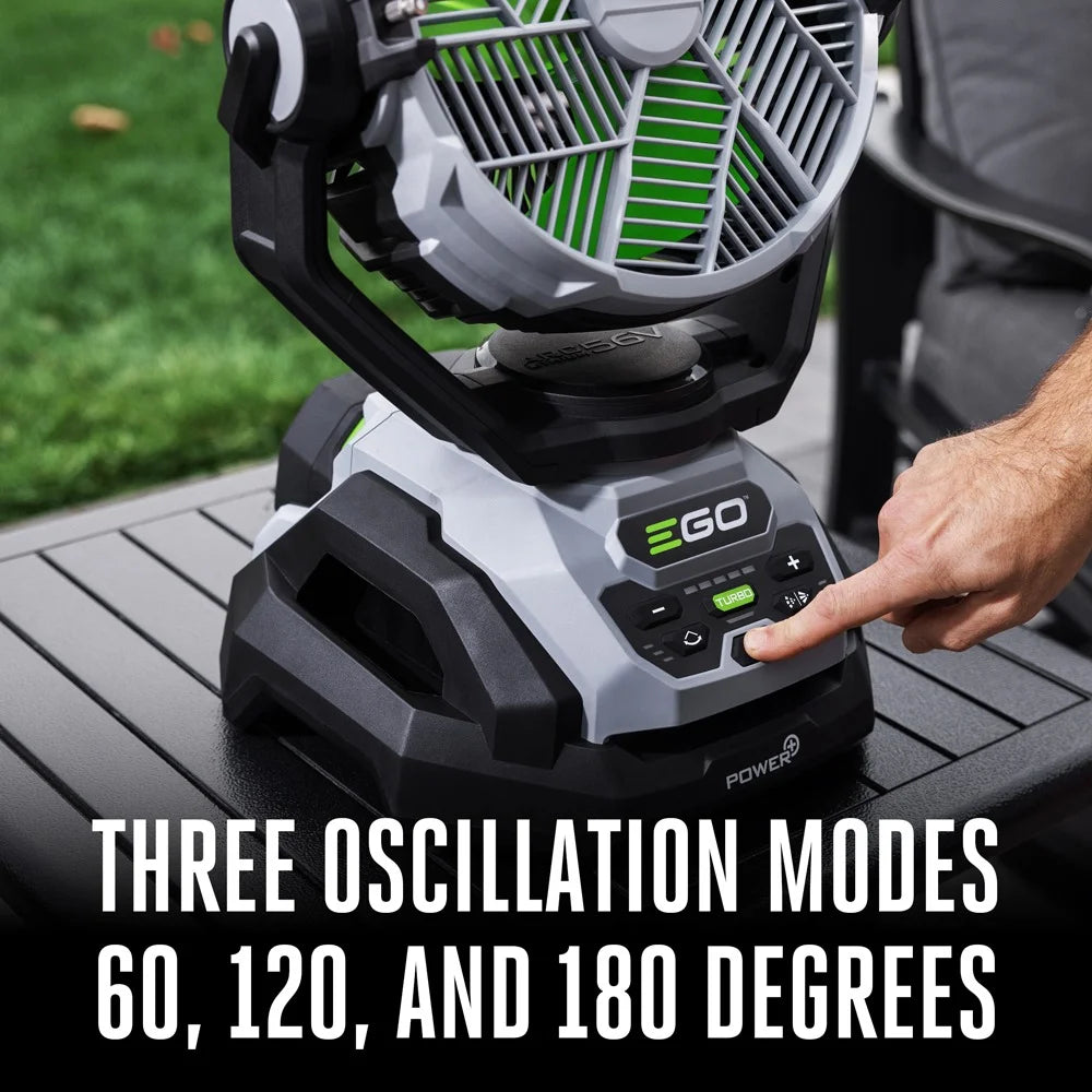 POWER+ 10" Oscillating Misting Fan