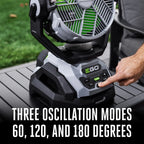 POWER+ 10" Oscillating Misting Fan