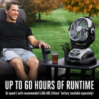 POWER+ 10" Oscillating Misting Fan