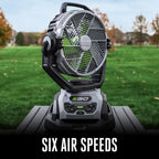 POWER+ 10" Oscillating Misting Fan