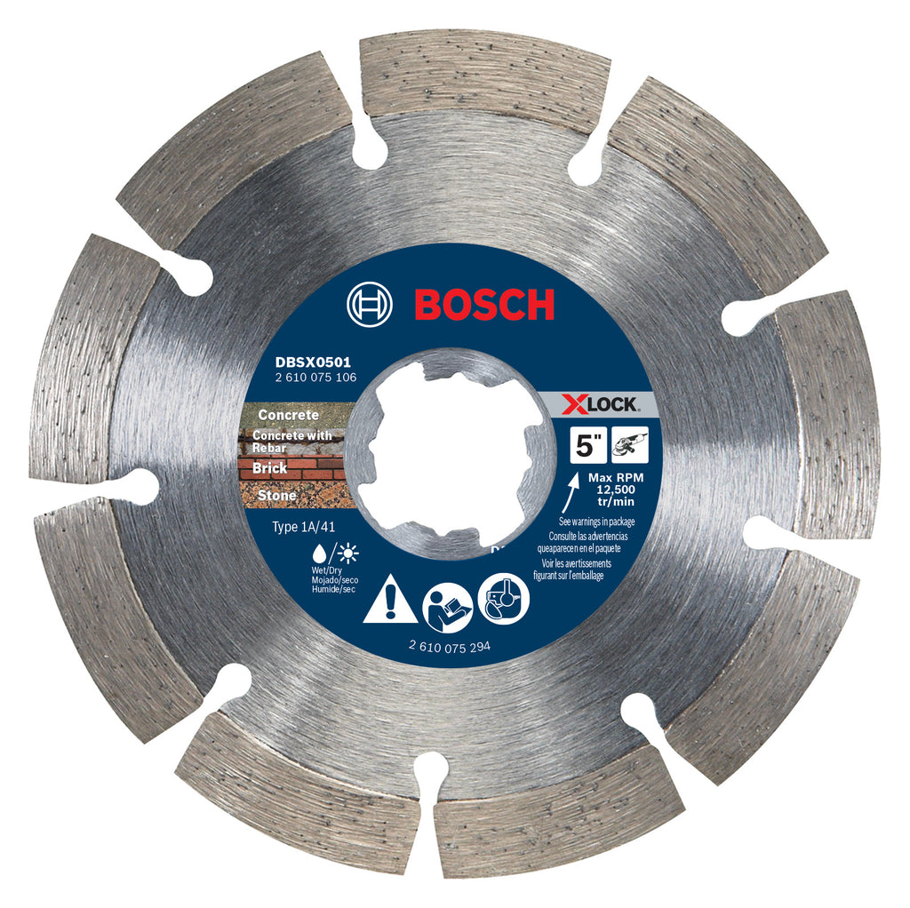 Bosch DBSX0501 5 In. X-LOCK Segmented Rim Blade
