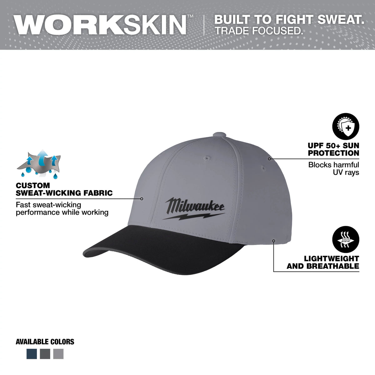 Milwaukee WORKSKIN Performance Fitted Hat | – Configuration Options