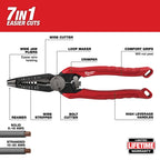 Milwaukee 7IN1 High-Leverage Combination Pliers | 48-22-3078