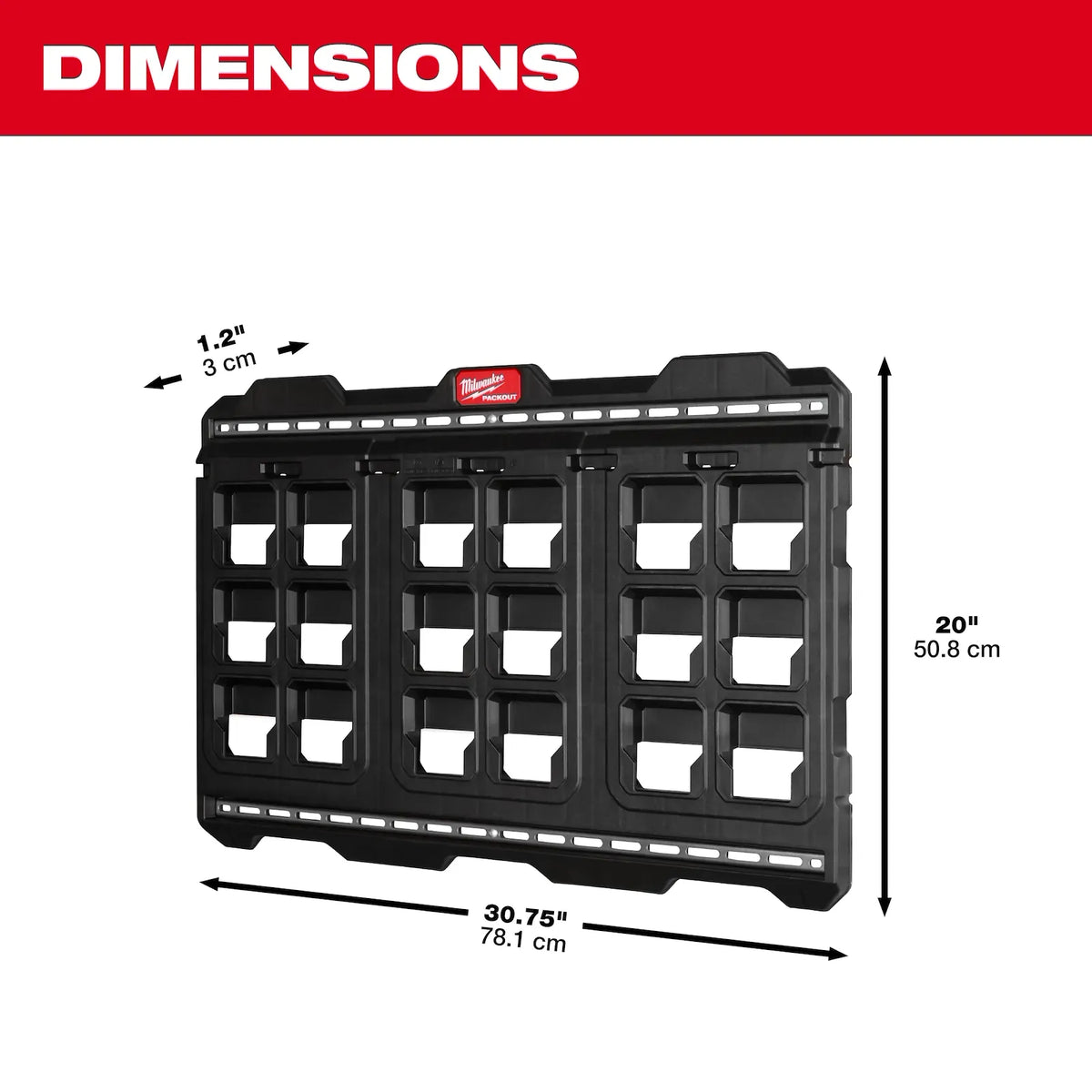 Milwaukee PACKOUT Large Wall Plate | 48-22-8497