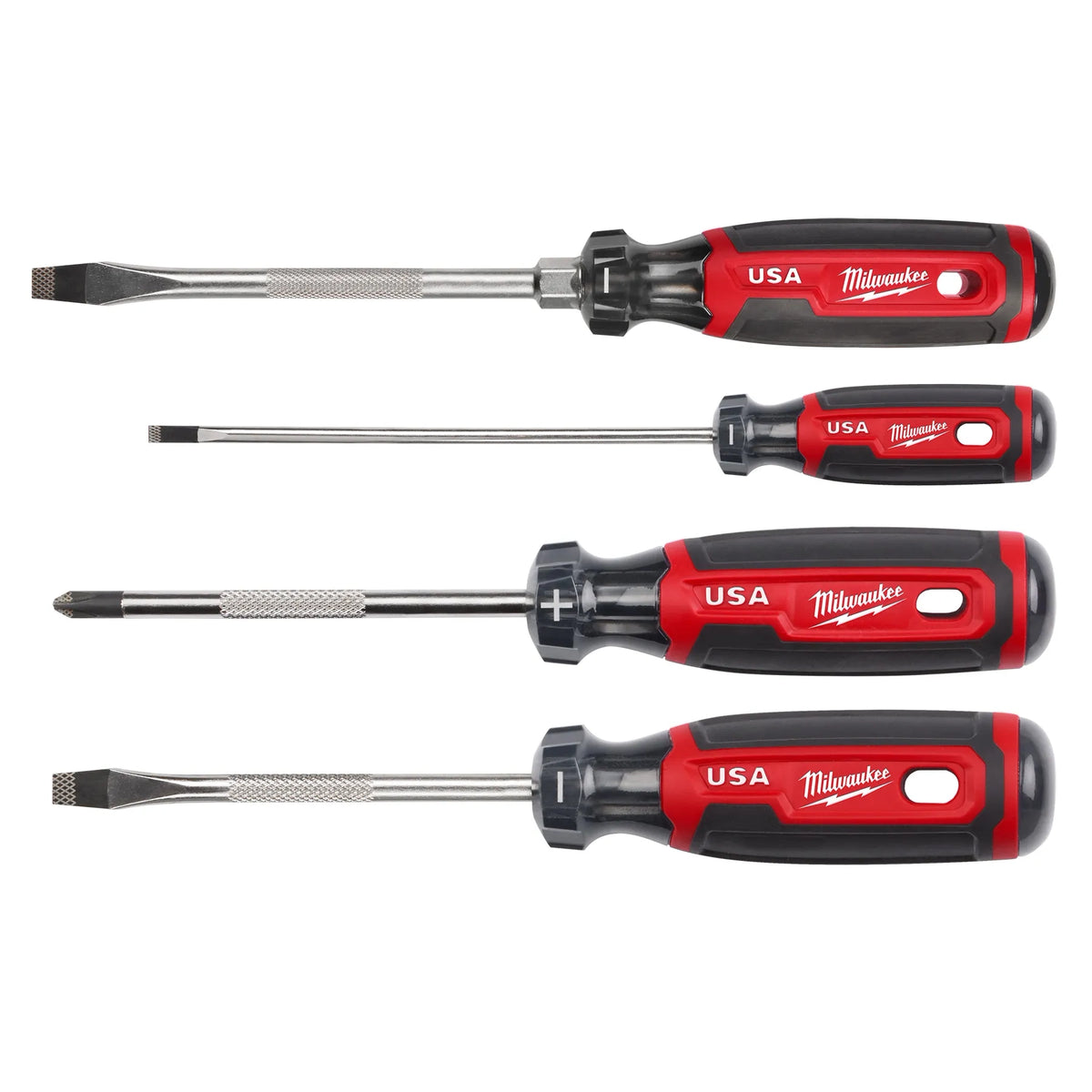 Milwaukee 4-Piece Cushion Grip Screwdriver Set (USA) | MT200-4