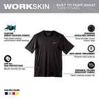 Milwaukee WORKSKIN Lightweight Performance Shirt - Short Sleeve – Configuration Options