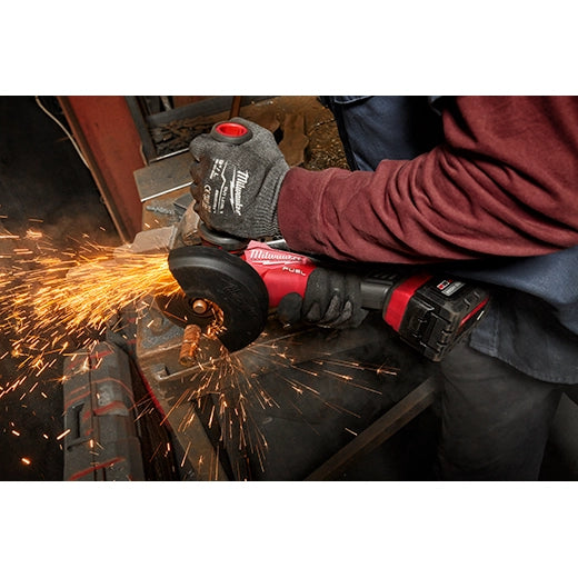 Milwaukee M18 FUEL 4-1/2" / 5" Braking Grinder Slide Switch, Lock-On | 2881-20