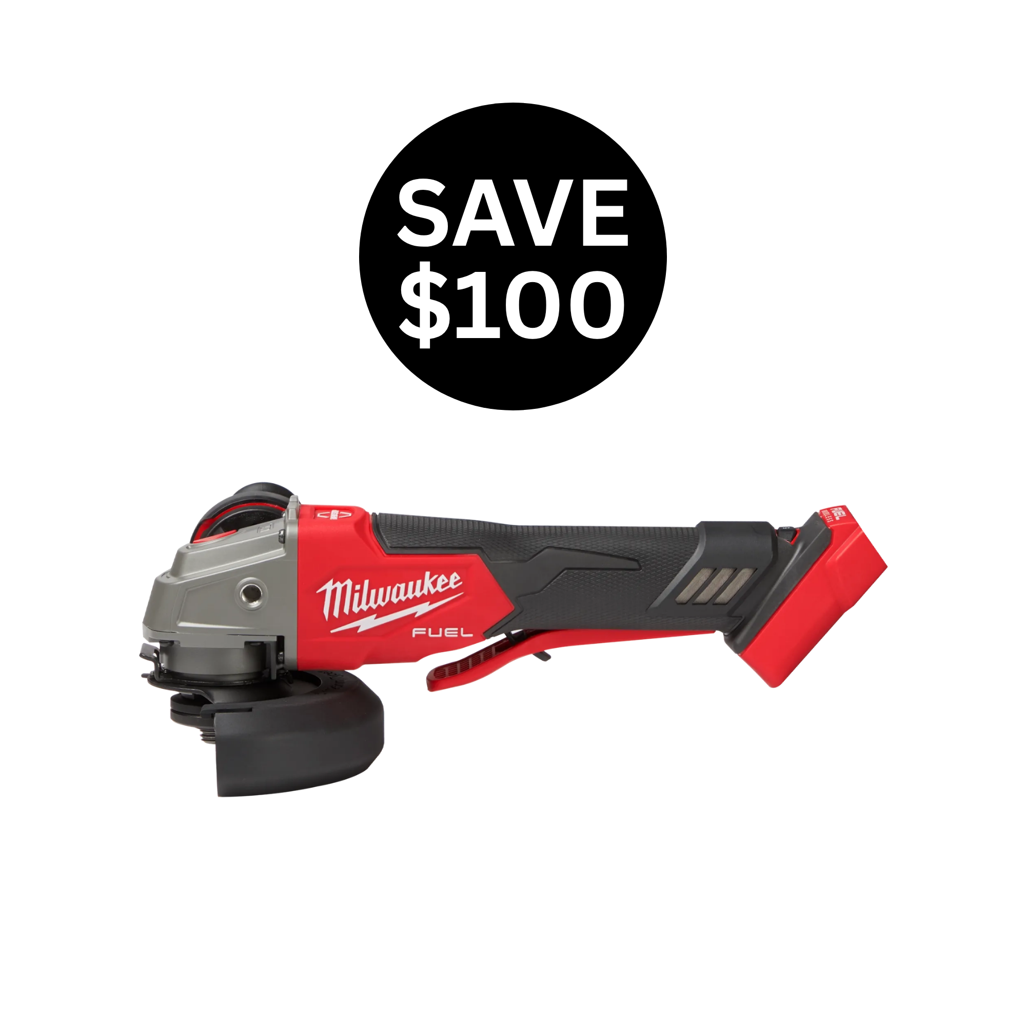 M18 FUEL™ 4-1/2" / 5" Variable Speed Braking Grinder, Paddle Switch No-Lock