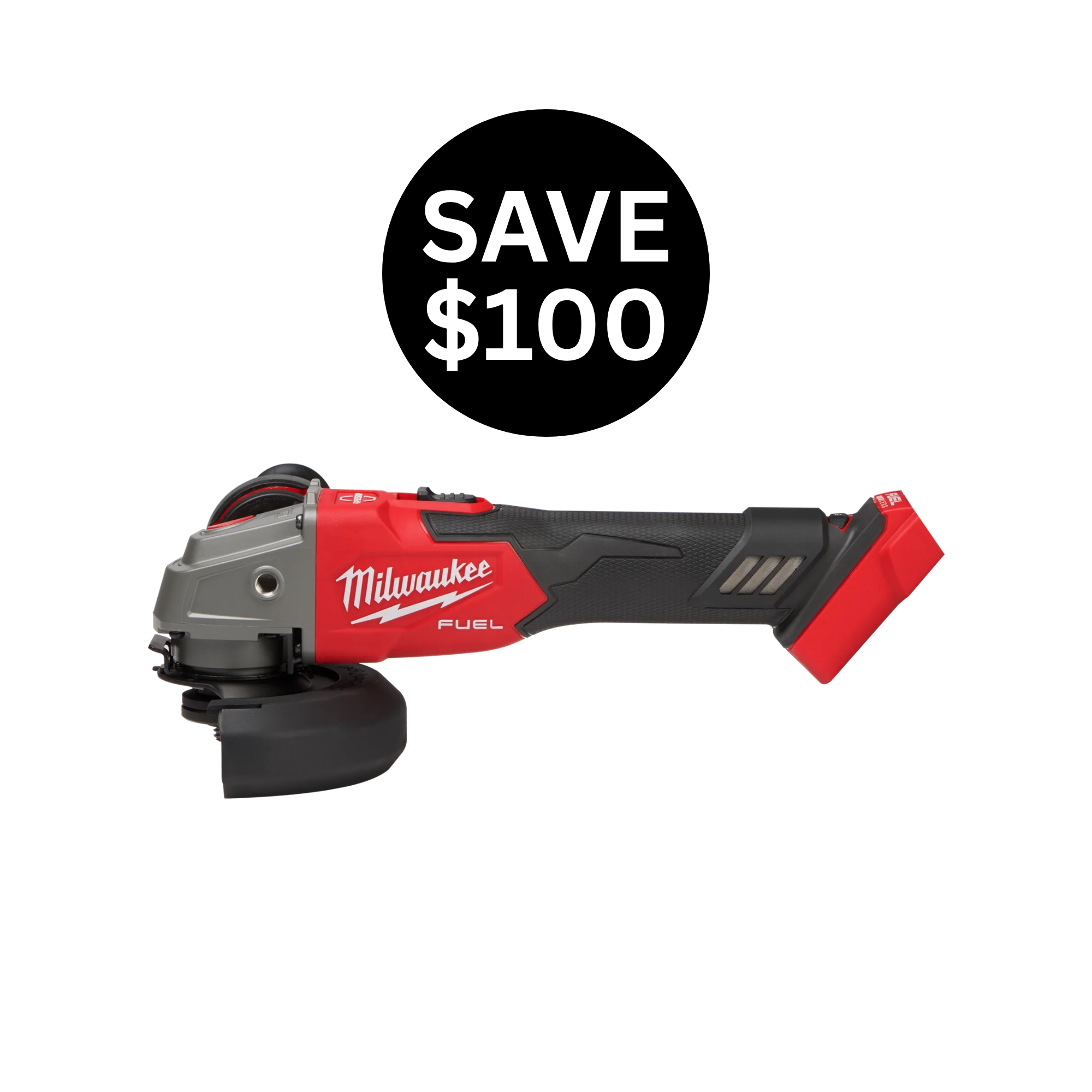 M18 FUEL™ 4-1/2" / 5" Variable Speed Braking Grinder, Slide Switch Lock-On