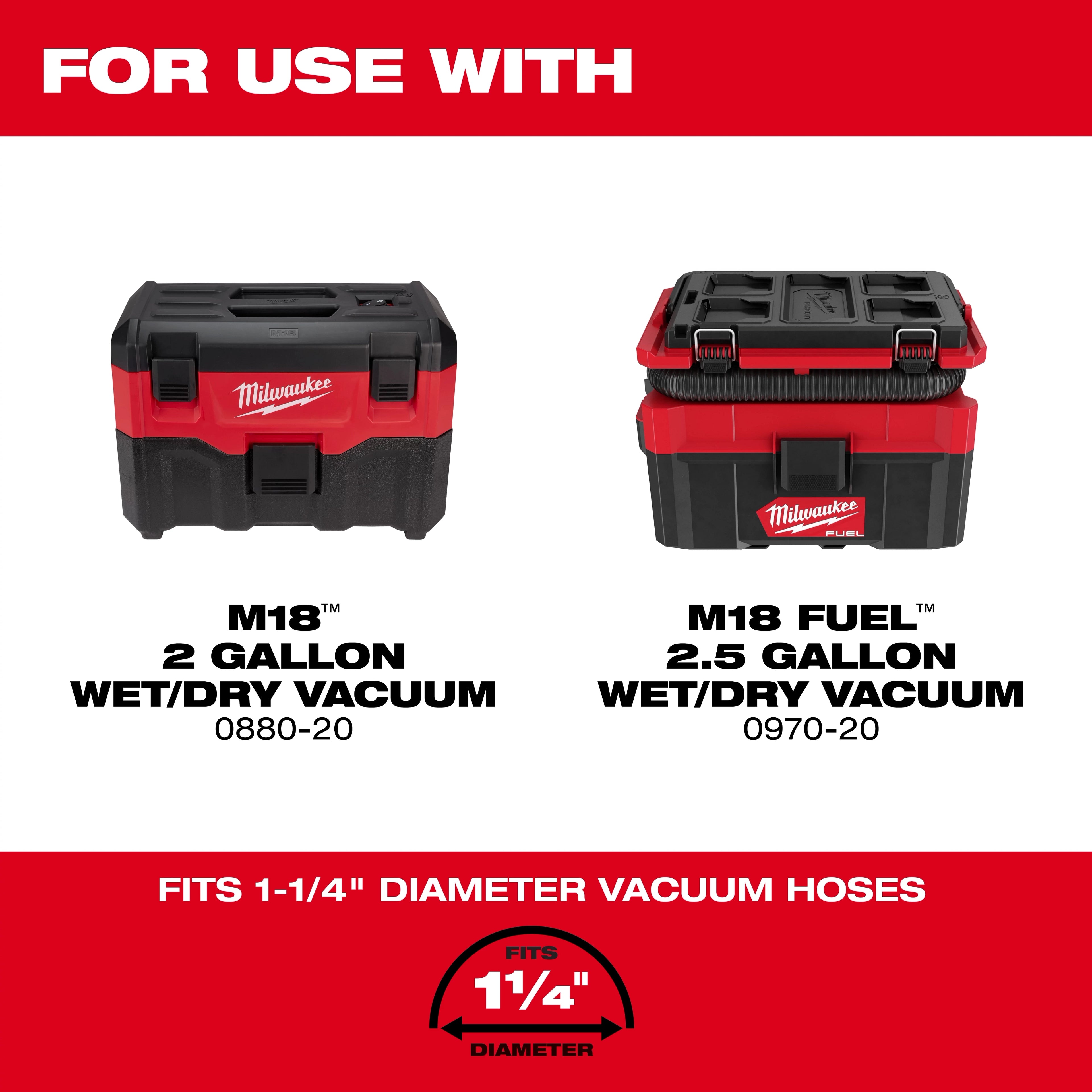 1-1/4” x 2’ to 6’ Expandable Hose