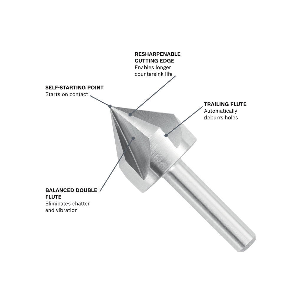 Bosch CSH3C 3/4 In. High-Speed Steel Countersink