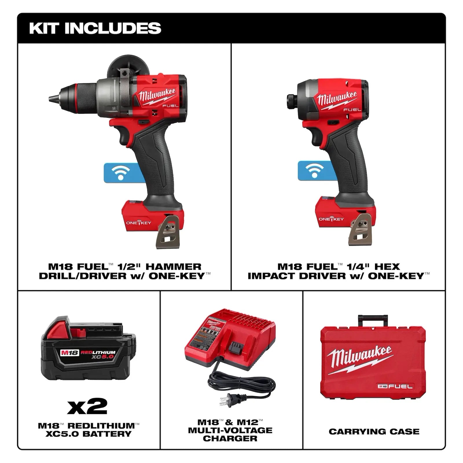 M18 FUEL™  2-Tool Combo Kit w/ ONE-KEY™