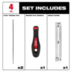 4pc 5/32” Saw Chain Sharpening Set - 49-16-2881 - image 3