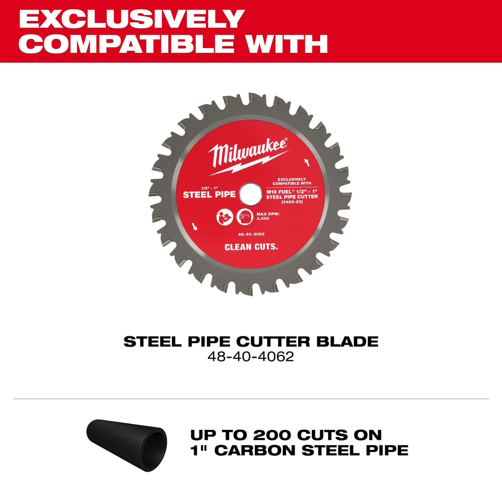 Milwaukee M18 FUEL ½”-1” Steel Pipe Cutter | 3469-20