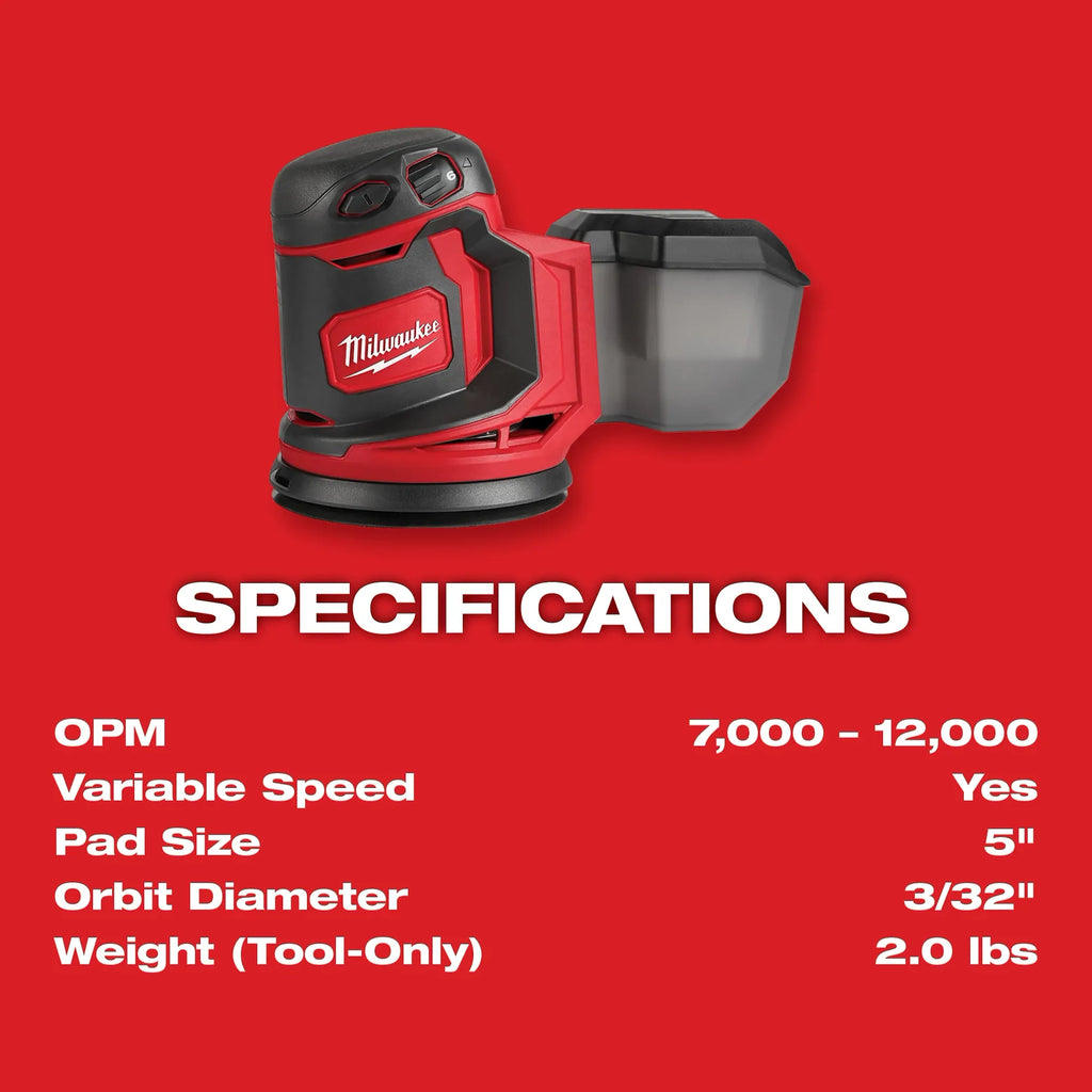 Milwaukee M18 Random Orbit Sander | 2648-20