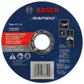 Bosch TCW1S500 5 In. .040 In. 7/8 In. Arbor Type 1A (ISO 41) 60 Grit Rapido Fast Metal/Stainless Cutting Abrasive Wheel