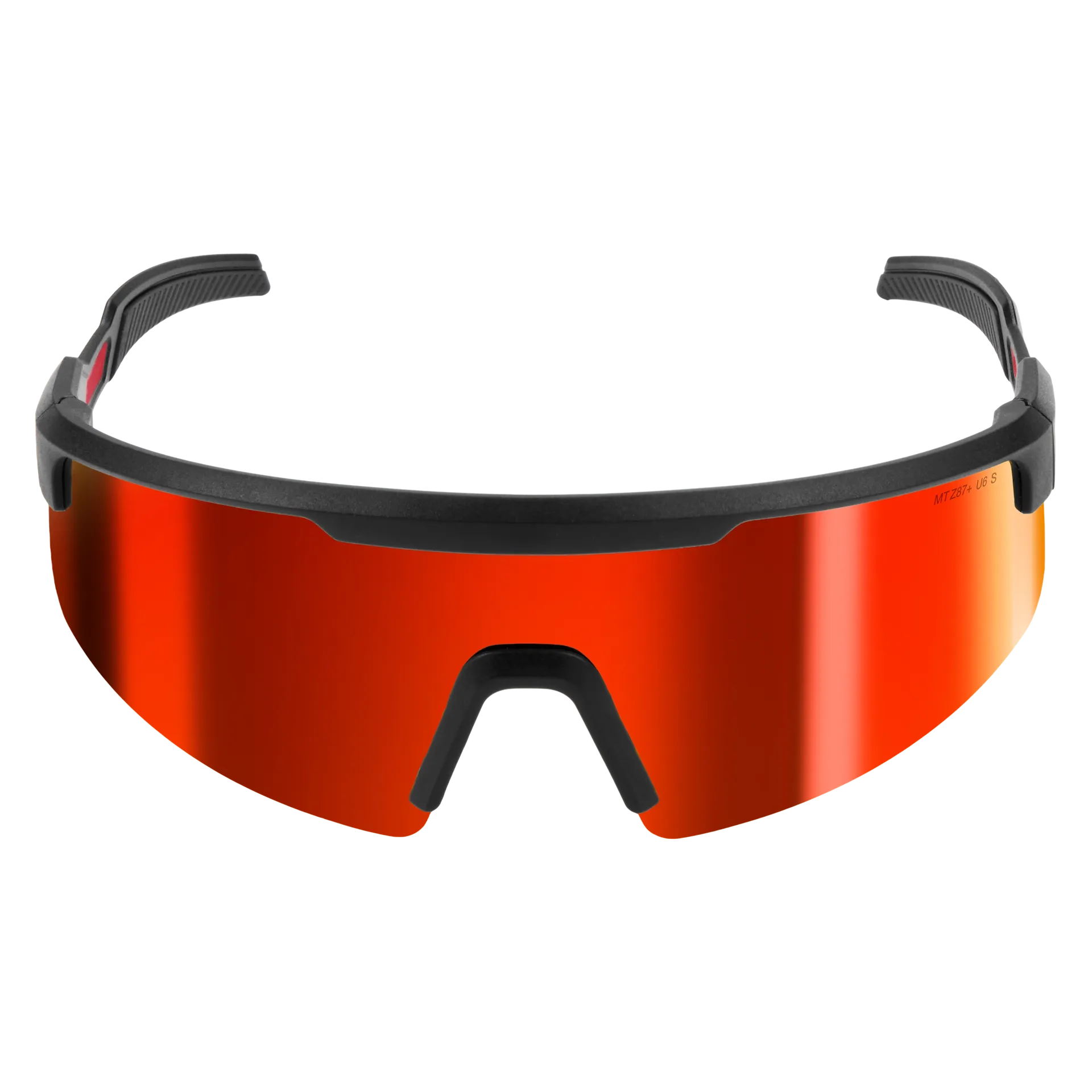 Wrap Around Safety Glasses - Mirrored Anti-Scratch Lenses