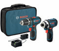 Bosch CLPK22-120 12V Max 2-Tool Combo Kit with 3/8 In. Drill/Driver, Impact Driver and (2) 2.0 Ah Batteries