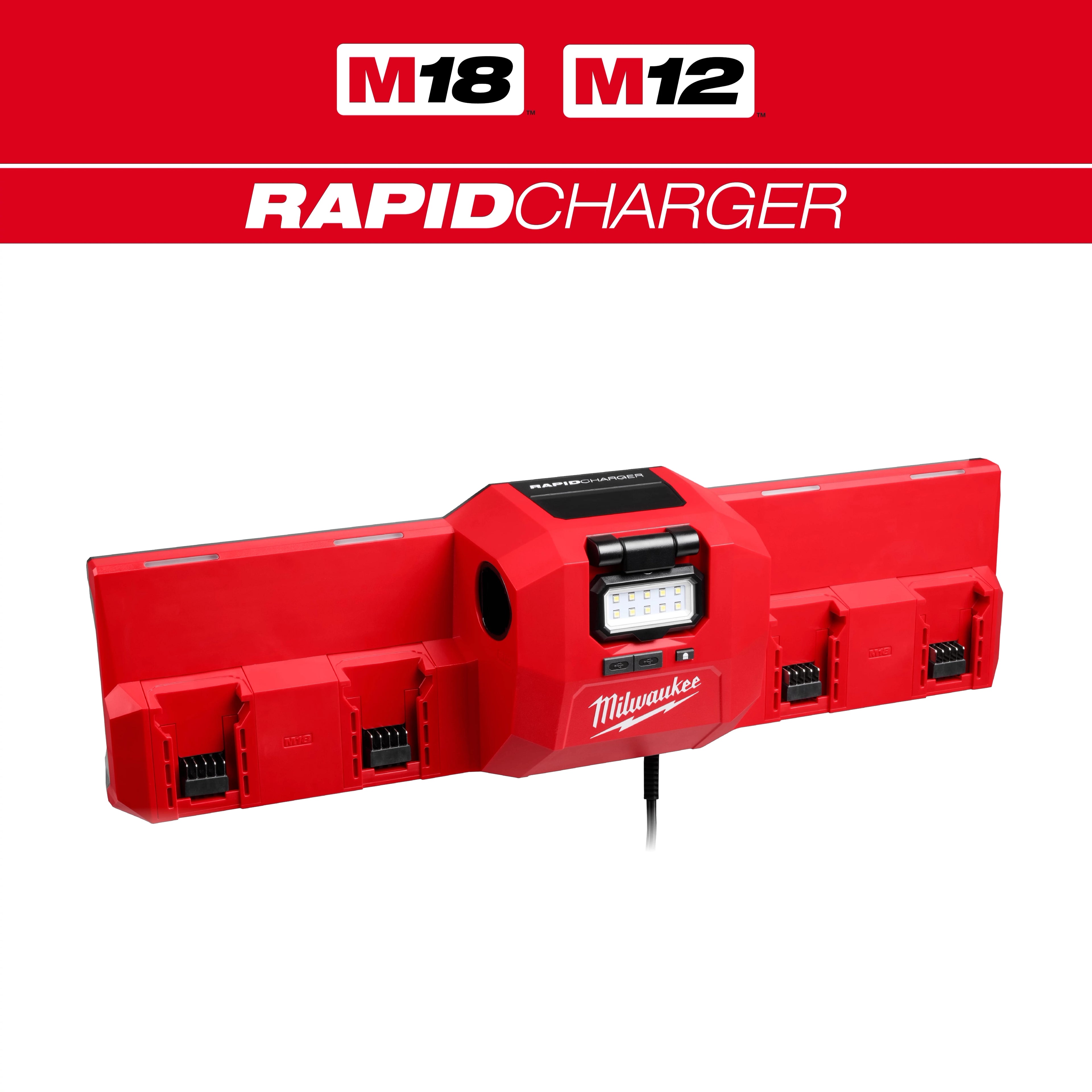 M18™ and M12™ Gangbox Rapid Charger