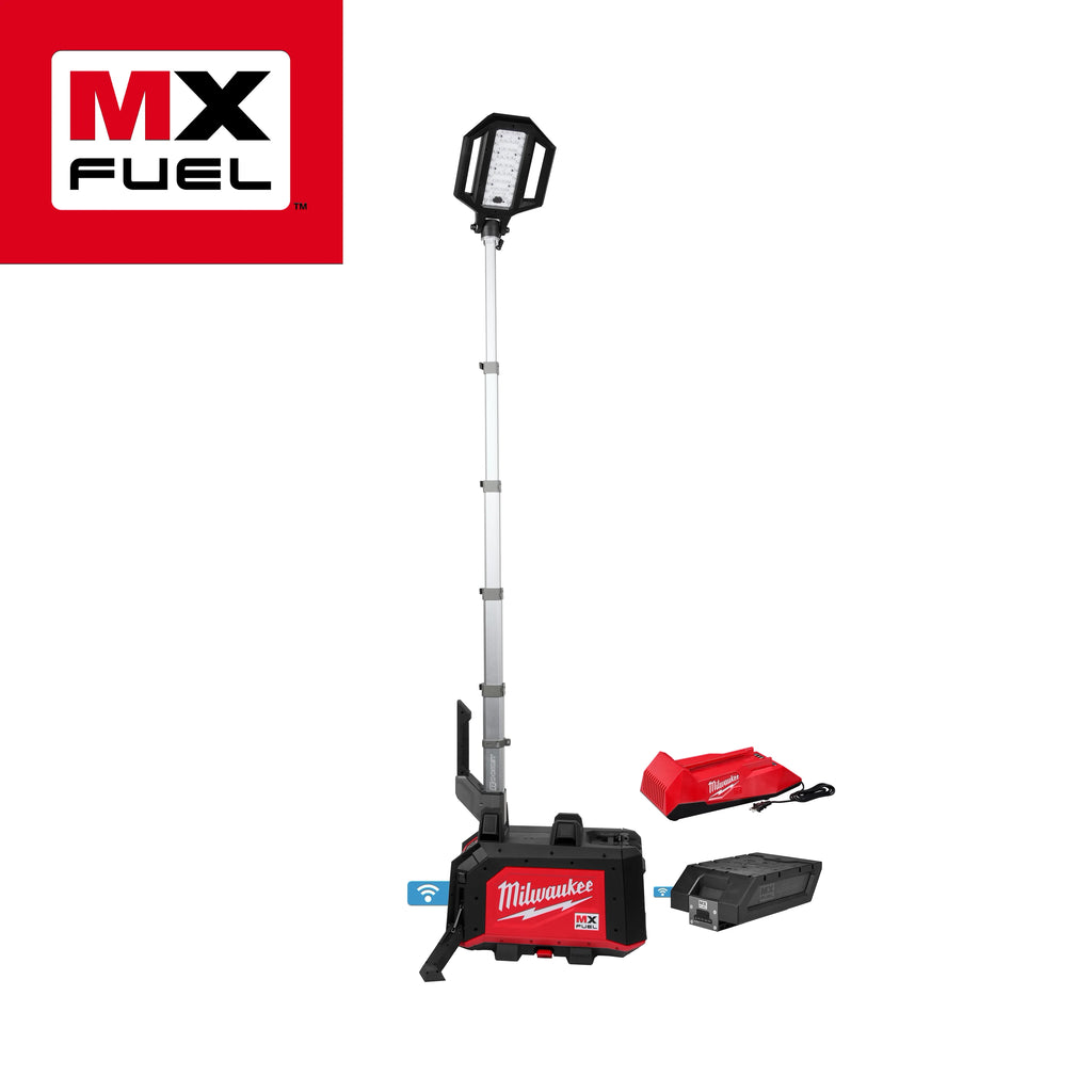 Milwaukee MX FUEL ROCKET Dual Power Compact Tower Light | MXF040-1XC