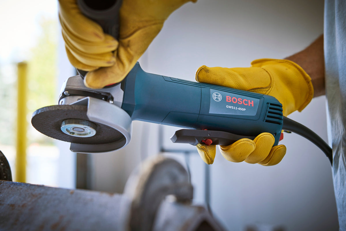 Bosch GWS11-450P 4 ½ In. Ergonomic Angle Grinder with Lock-On Paddle Switch