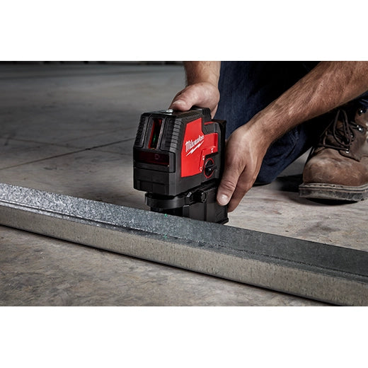 Milwaukee USB Rechargeable Green Cross Line & Plumb Points Laser | 3522-21