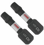 Bosch ITDSQ3102 2 pc. Driven 1 In. Impact Square #3 Insert Bits