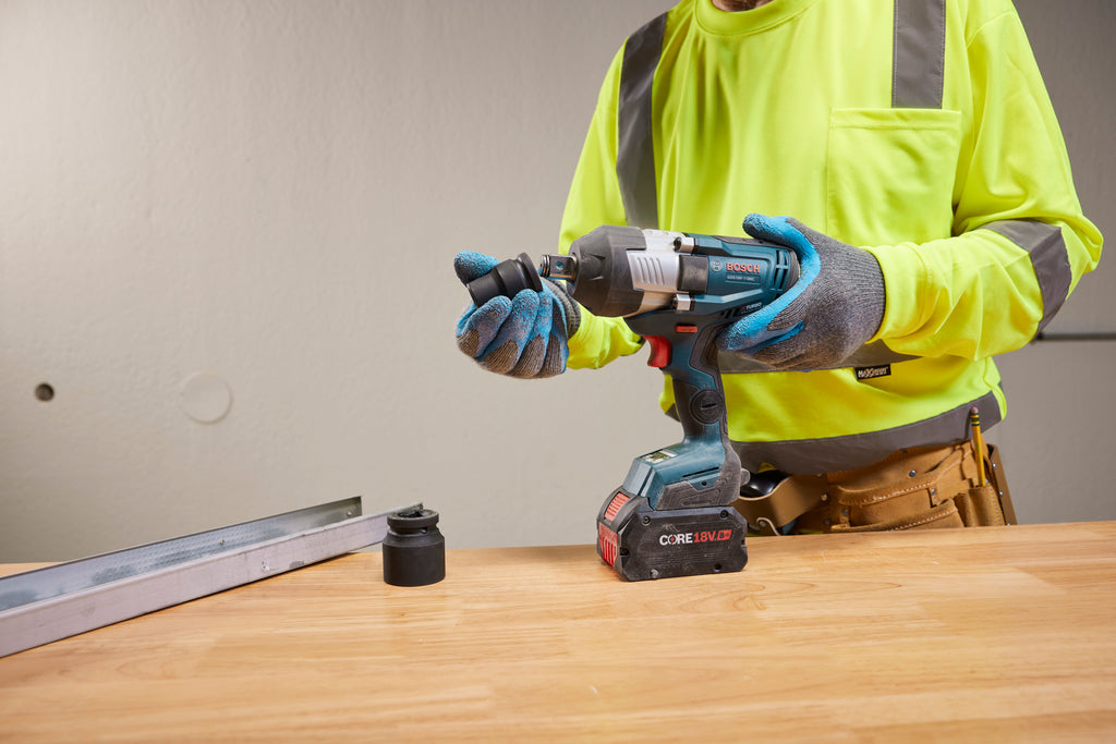 Bosch GDS18V-1180CN PROFACTOR 18V Connected-Ready 3/4 In. Impact Wrench with Friction Ring and Thru-Hole (Tool Only)