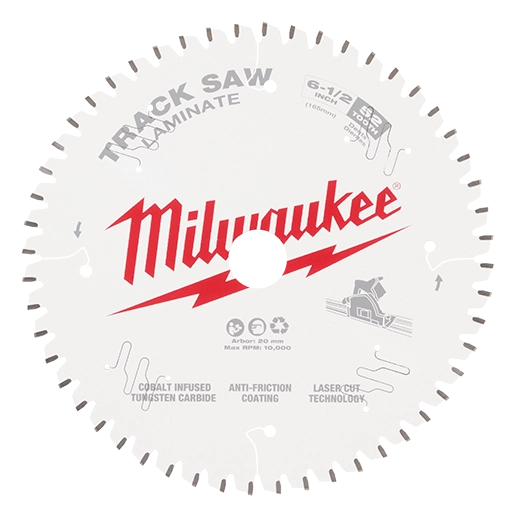 Milwaukee 6-1/2” 52T Laminate Track Saw Blade | 48-40-0643