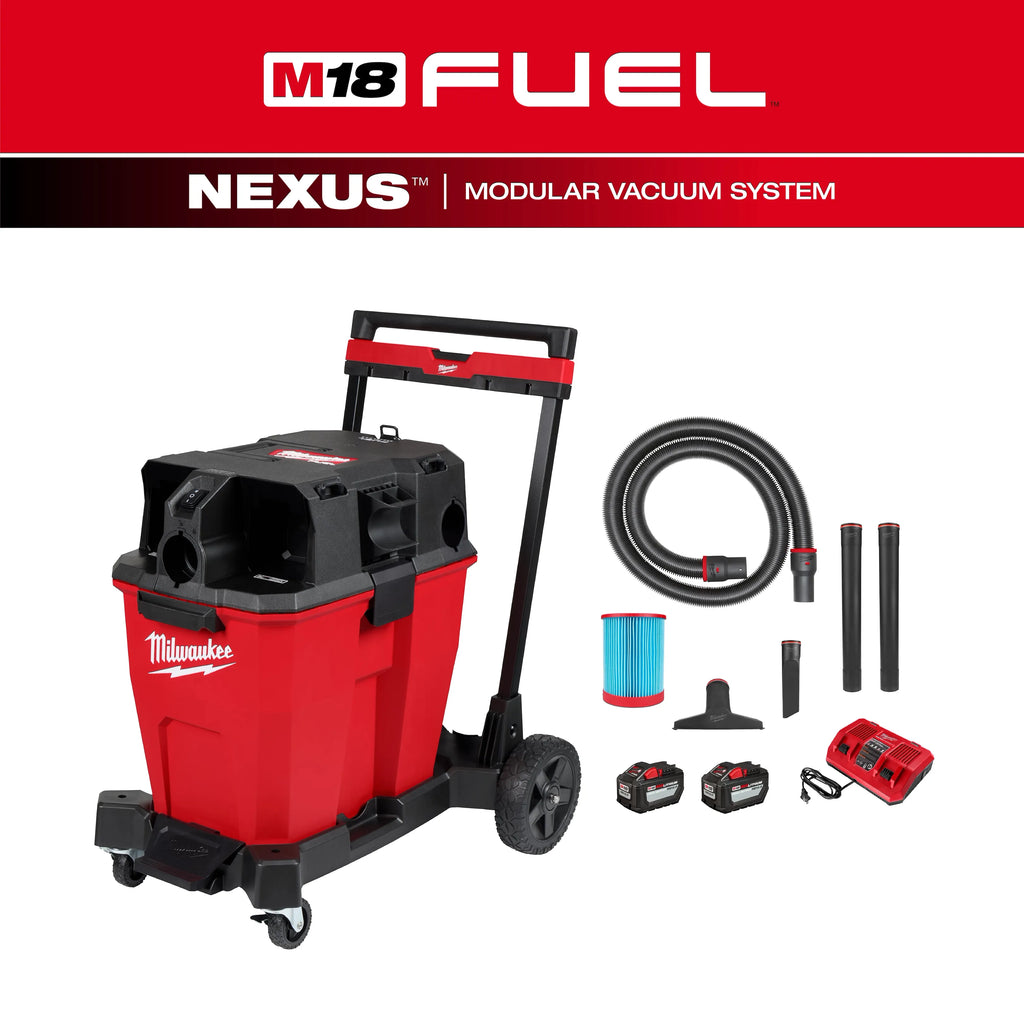 Milwaukee M18 FUEL 12 Gallon Dual-Battery Wet/Dry Vacuum Kit | 0930-22HD