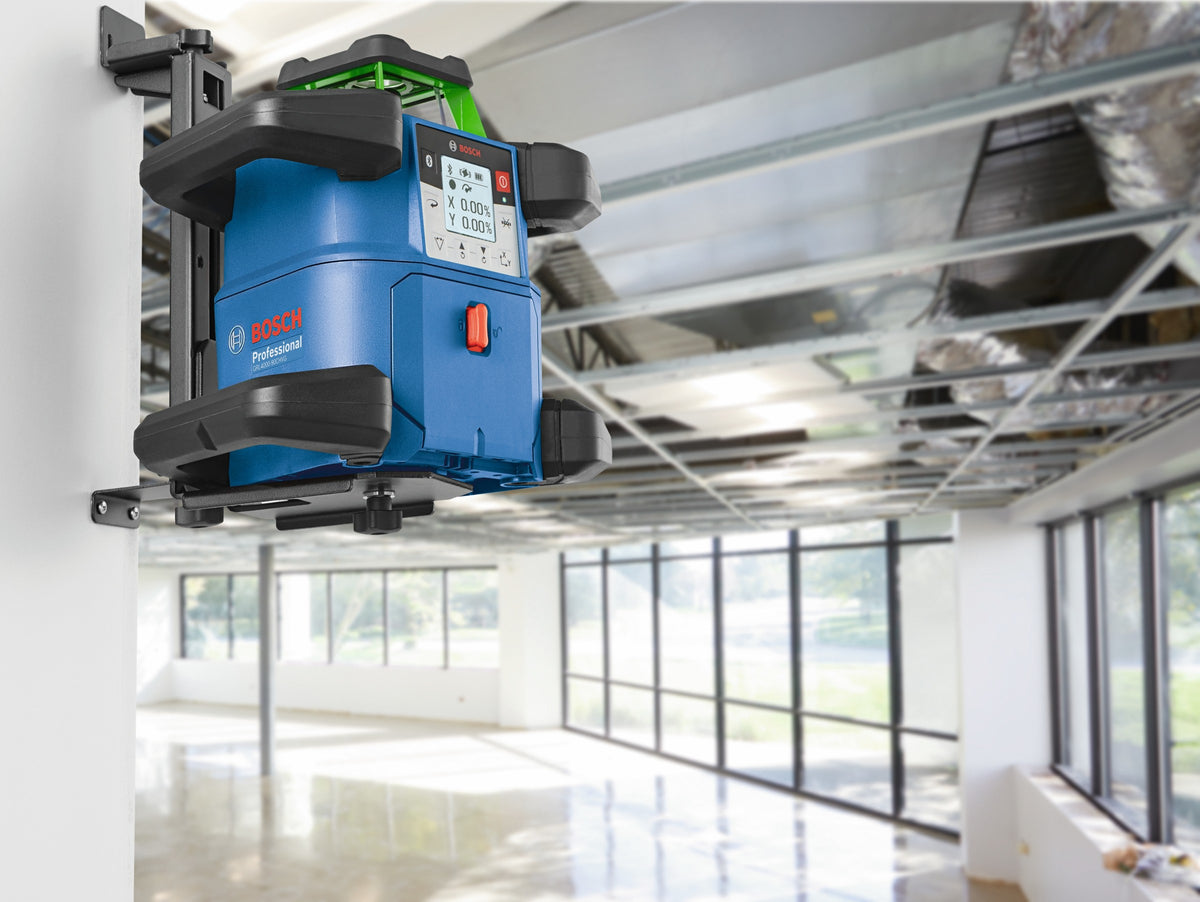 Bosch GRL4000-90CHVGK 18V REVOLVE4000 Connected Green-Beam Self-Leveling Horizontal/Vertical Rotary Laser Kit with (1) CORE18V 4 Ah Advanced Power Battery