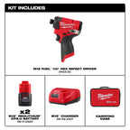 M12 FUEL™ 1/4" Hex Impact Driver
