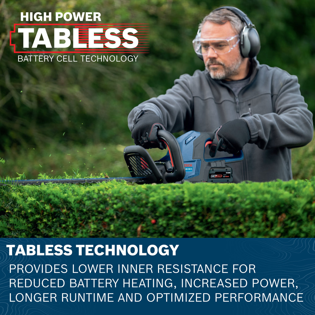 Bosch GHE18V-60-2N18X 18V 24 In. Cordless Hedge Trimmer Kit