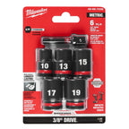 6PC SHOCKWAVE™ Impact Duty 3/8" Drive Metric Standard Socket Set - 49-66-7036 - image 2