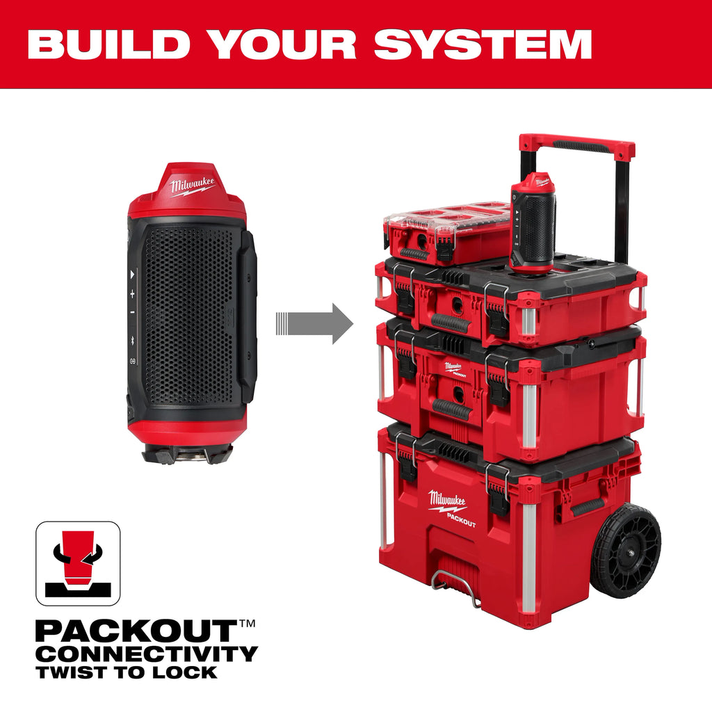 Milwaukee M12 Bluetooth Jobsite Speaker with  PACKOUT Compatibility | 2955-20