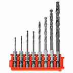 Bosch ITDDV08C 8 pc. Driven Impact Black Oxide Drill Bits with Clip for Custom Case System