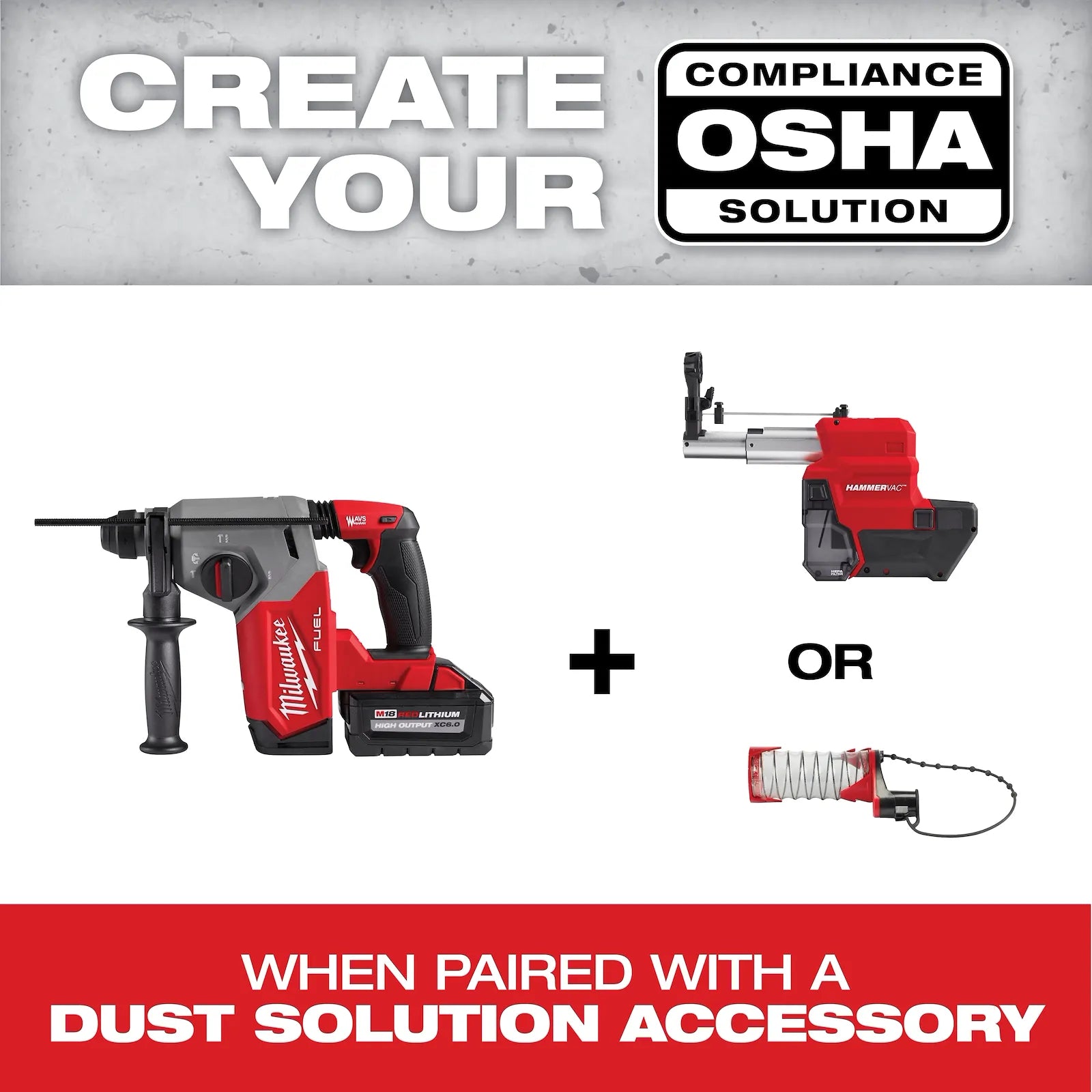 M18 FUEL™ 1-1/8" SDS Plus Rotary Hammer w/ ONE-KEY™