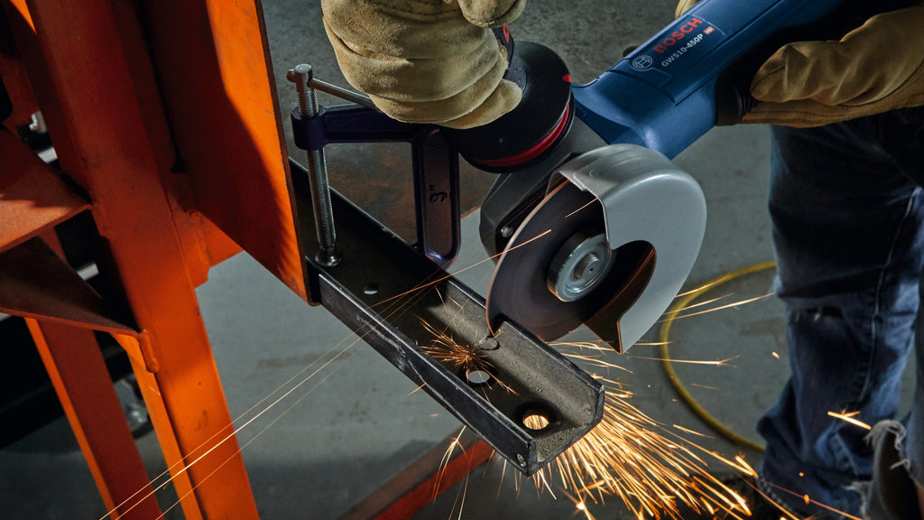 Bosch GWS10-450P 4-1/2 In. Ergonomic Angle Grinder with Lock-On Paddle Switch