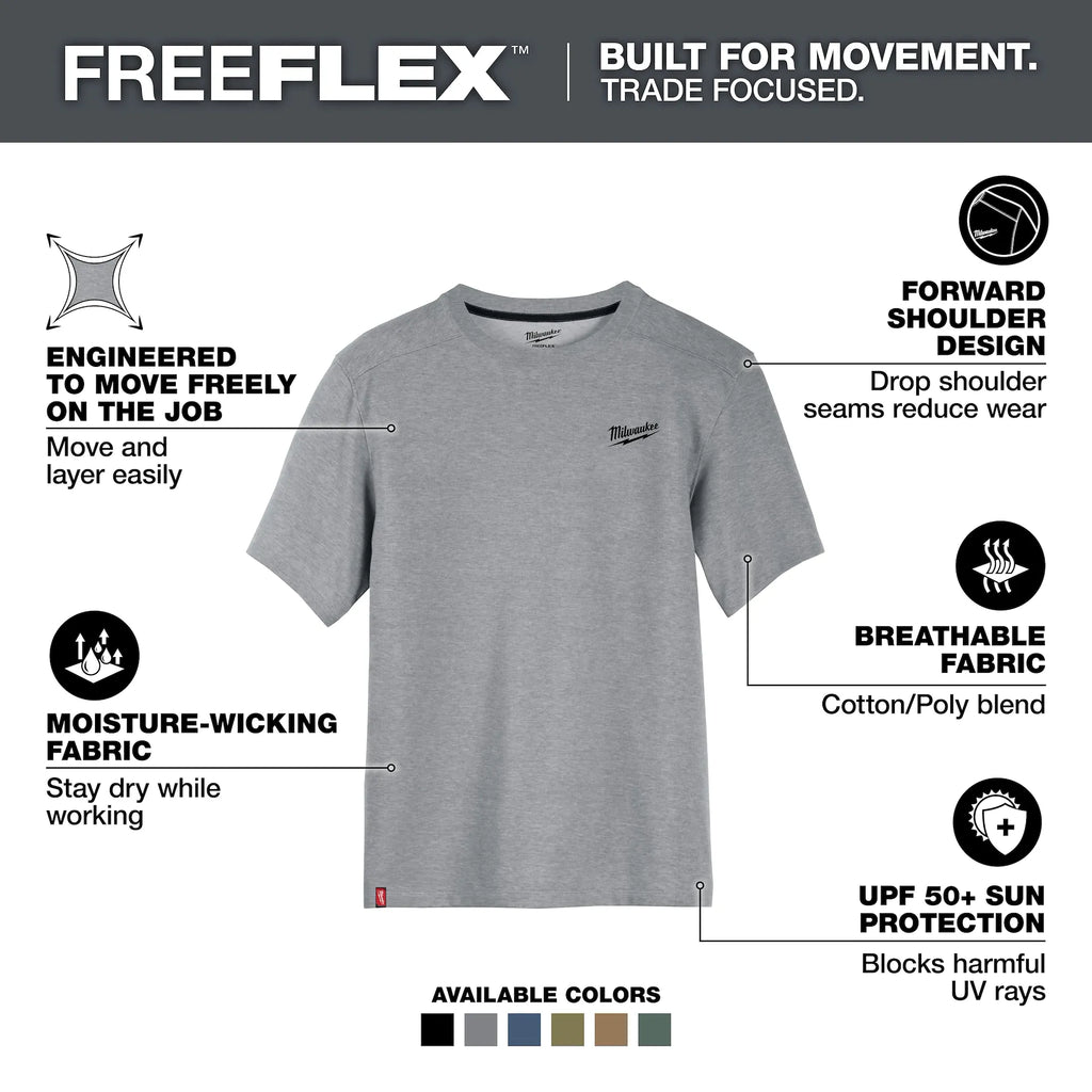 Milwaukee FREEFLEX Hybrid Work Tee - Short Sleeve