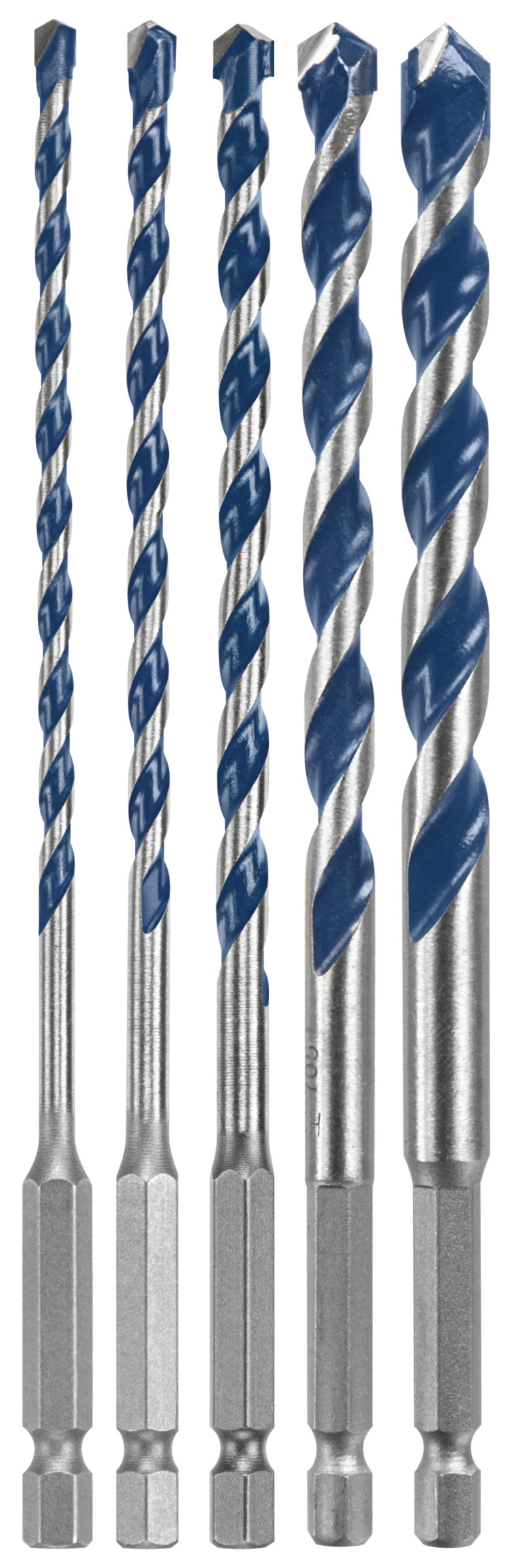 Bosch BXH5S 5 pc. Blue Xtreme Carbide Hammer Drill Bit Set
