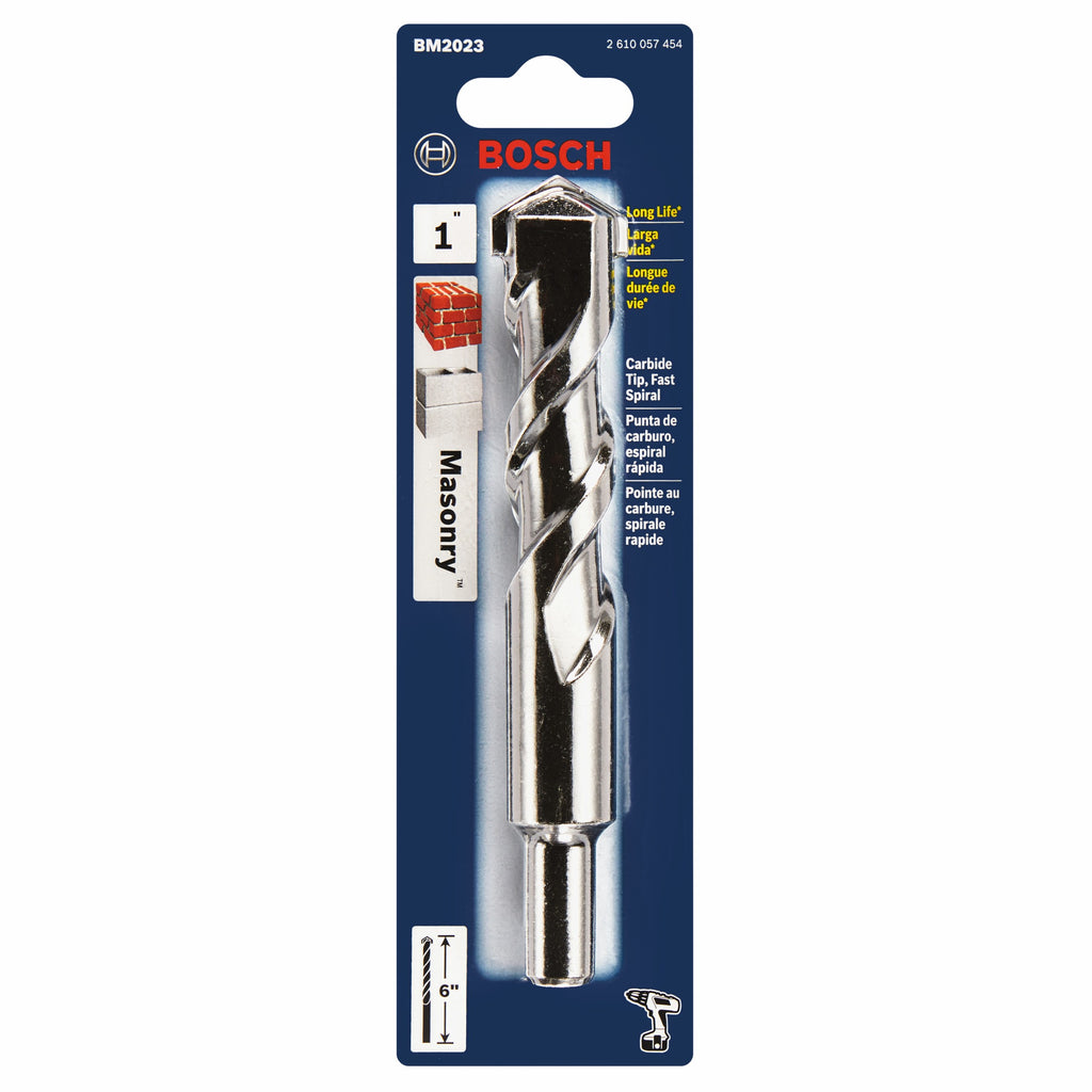 Bosch BM2023 1 In. X 4 In. X 6 In. Fast Spiral Rotary Masonry Drill Bit