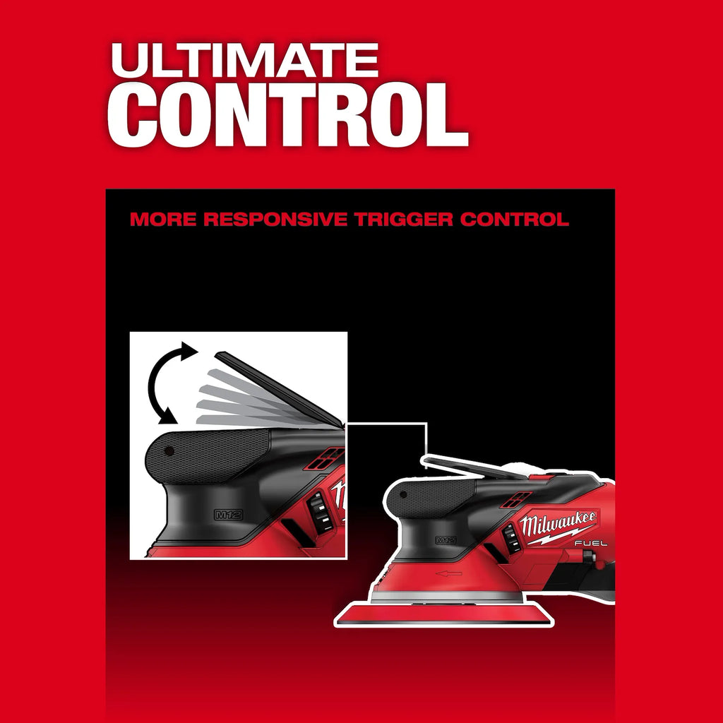 Milwaukee M12 FUEL 6" Random Orbital Sander – Configuration Options