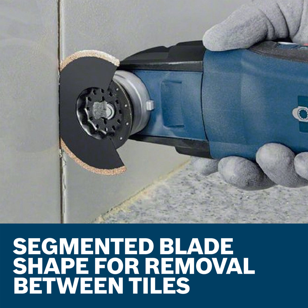 Bosch OSL212CG 2-1/2 In. Starlock Oscillating Multi Tool Carbide Grit Segmented Saw Blade