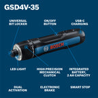Bosch GSD4V-35 4V Max Rechargeable Screwdriver