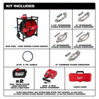 M18 FUEL™ High Speed Chain Snake for 1-1/2” – 4” Pipes