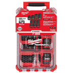 Milwaukee SHOCKWAVE Impact Duty 1” Drive 7-Piece MM & SAE Wheel Service Socket PACKOUT Set | 49-66-7840