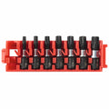 Bosch ITDTHV107C 7 pc. Driven 1 In. Impact Torx Security Bit Set with Clip for Custom Case System